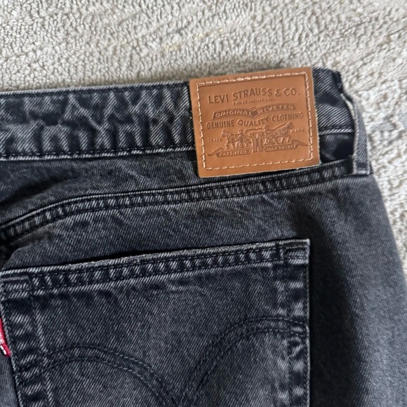 Levi's Premium LOW LOOSE JEANS black wide leg 33 - Picture 6 of 13